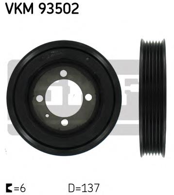 VKM93502 SKF polea, cigüeñal