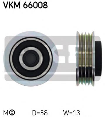 VKM 66008 SKF rodillo, correa trapecial poli v