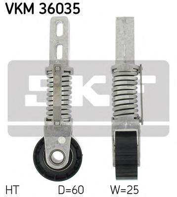 VKM36035 SKF tensor de correa, correa poli v