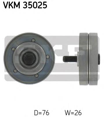 VKM 35025 SKF rodillo, correa trapecial poli v