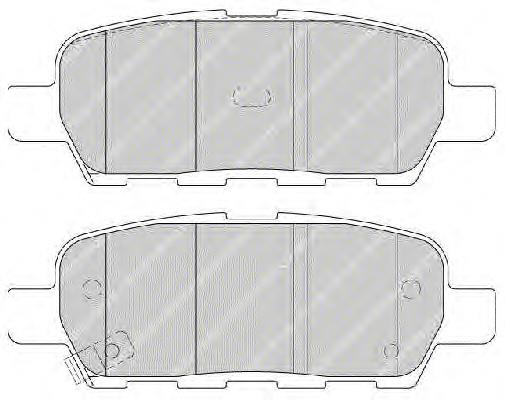 FDB1693 Ferodo pastillas de freno traseras
