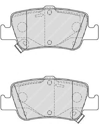 FDB4048 Ferodo pastillas de freno traseras