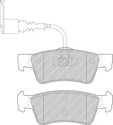 FVR1647 Ferodo pastillas de freno traseras