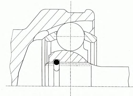 304557 Loebro junta homocinética exterior delantera