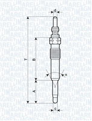 062900071304 Magneti Marelli bujía de incandescencia