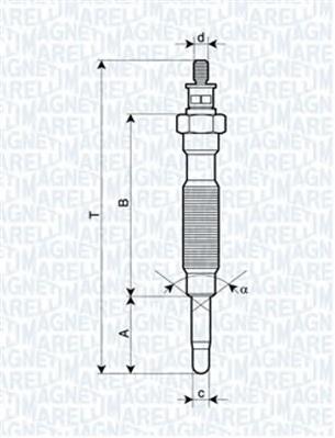 062900072304 Magneti Marelli bujía de incandescencia