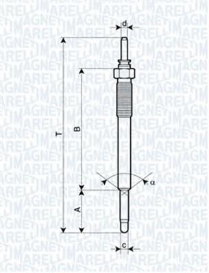 062900074304 Magneti Marelli bujía de incandescencia