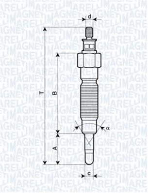 062900064304 Magneti Marelli bujía de incandescencia