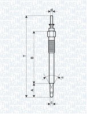 062900076304 Magneti Marelli bujía de incandescencia