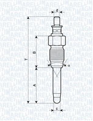 062900059304 Magneti Marelli bujía de incandescencia