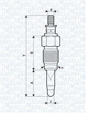 062900056304 Magneti Marelli bujía de incandescencia