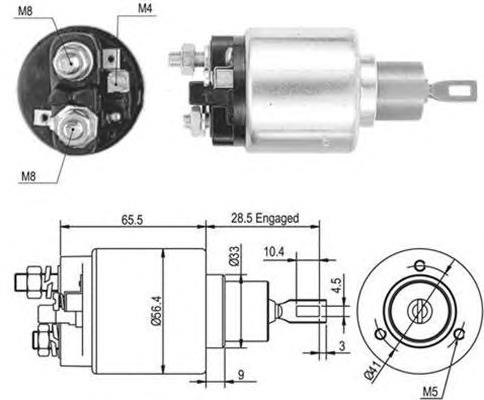 Interruptor magnético, estárter A0001529010 Mercedes