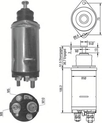 Interruptor magnético, estárter SS1025 As-pl