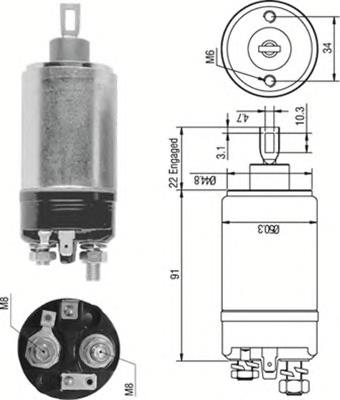 Interruptor magnético, estárter ZM726 ZM