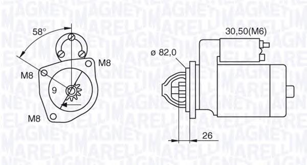 Motor de arranque 7770210 Fiat/Alfa/Lancia