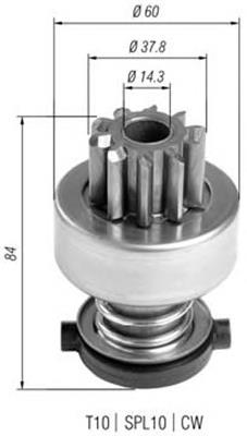 940113020403 Magneti Marelli bendix, motor de arranque