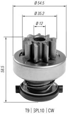 940113020400 Magneti Marelli bendix, motor de arranque