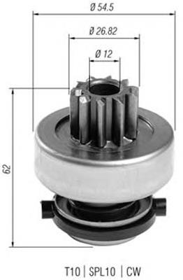 940113020398 Magneti Marelli bendix, motor de arranque