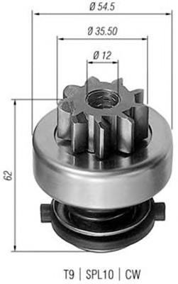 940113020282 Magneti Marelli bendix, motor de arranque