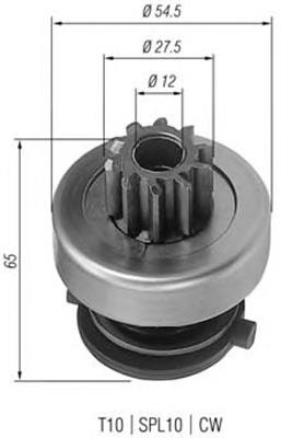 940113020166 Magneti Marelli bendix, motor de arranque