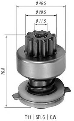 940113020107 Magneti Marelli bendix, motor de arranque