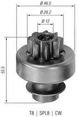 940113020130 Magneti Marelli bendix, motor de arranque