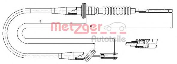 4707942 Opel cable de embrague