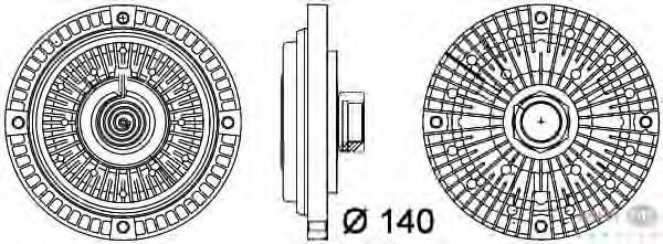 8MV376757321 HELLA embrague, ventilador del radiador