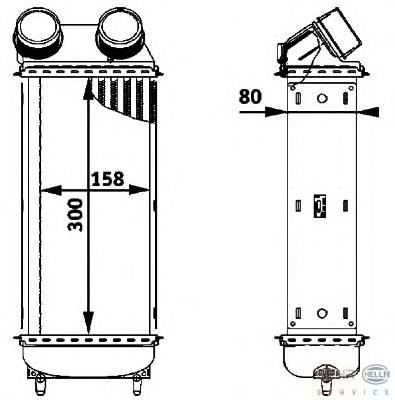  Radiador de aire de admisión para Peugeot 206 2A/C