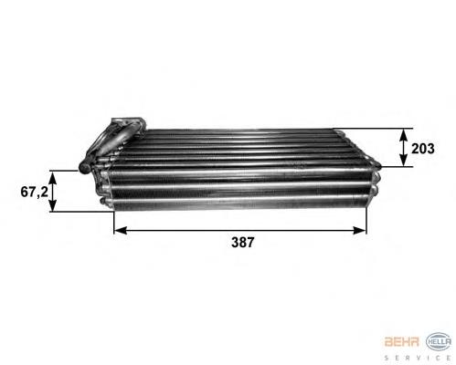 Evaporador, aire acondicionado A0008308258 Mercedes