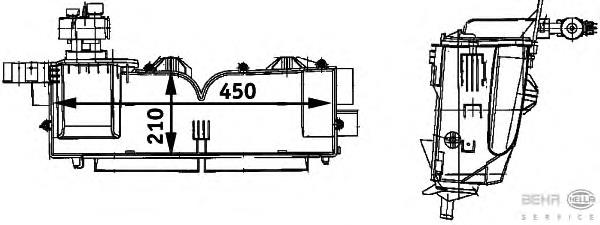 8FV351211681 HELLA evaporador, aire acondicionado