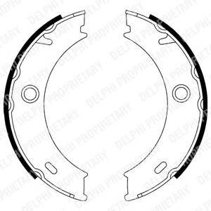 LS1917 Delphi juego de zapatas de frenos, freno de estacionamiento