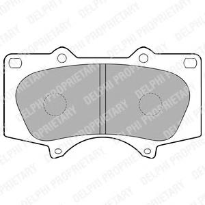 LP1782 Delphi pastillas de freno delanteras