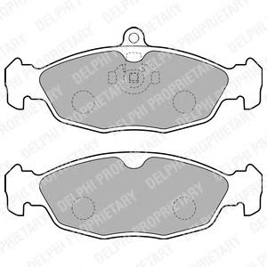 LP1755 Delphi pastillas de freno traseras