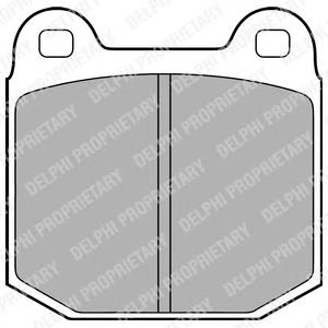 LP1814 Delphi pastillas de freno delanteras