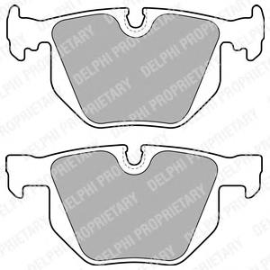 LP1834 Delphi pastillas de freno traseras