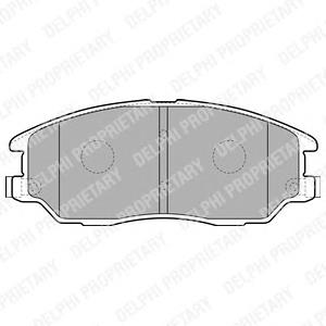 LP1857 Delphi pastillas de freno delanteras