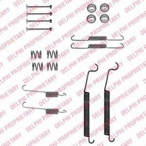 LY1336 Delphi kit de montaje, zapatas de freno traseras