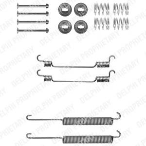 LY1302 Delphi kit de montaje, zapatas de freno traseras