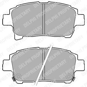 LP1896 Delphi pastillas de freno delanteras