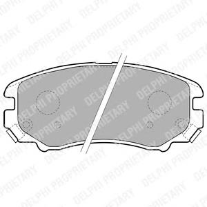 LP1902 Delphi pastillas de freno delanteras