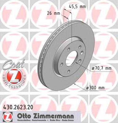 430262320 Zimmermann freno de disco delantero