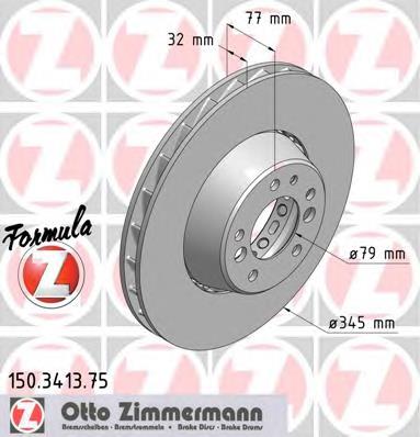 Freno de disco delantero 34112227299 BMW