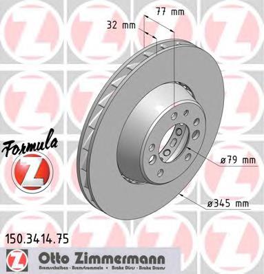 Freno de disco delantero 34112227736 BMW