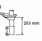 333239 Kayaba amortiguador delantero izquierdo