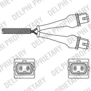 ES20233-12B1 Delphi sonda lambda sensor de oxigeno para catalizador