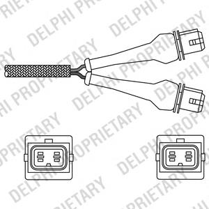 ES20237-12B1 Delphi sonda lambda sensor de oxigeno para catalizador