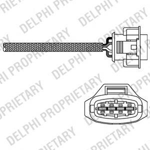 ES10790-12B1 Delphi sonda lambda sensor de oxigeno para catalizador