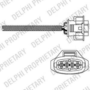 ES20281-12B1 Delphi sonda lambda sensor de oxigeno para catalizador