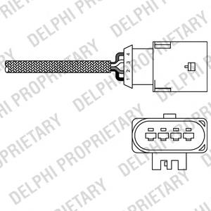 ES20303-12B1 Delphi sonda lambda sensor de oxigeno post catalizador